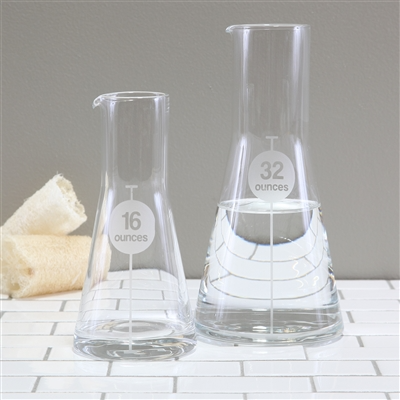 Glass Flask 32 oz - Clear