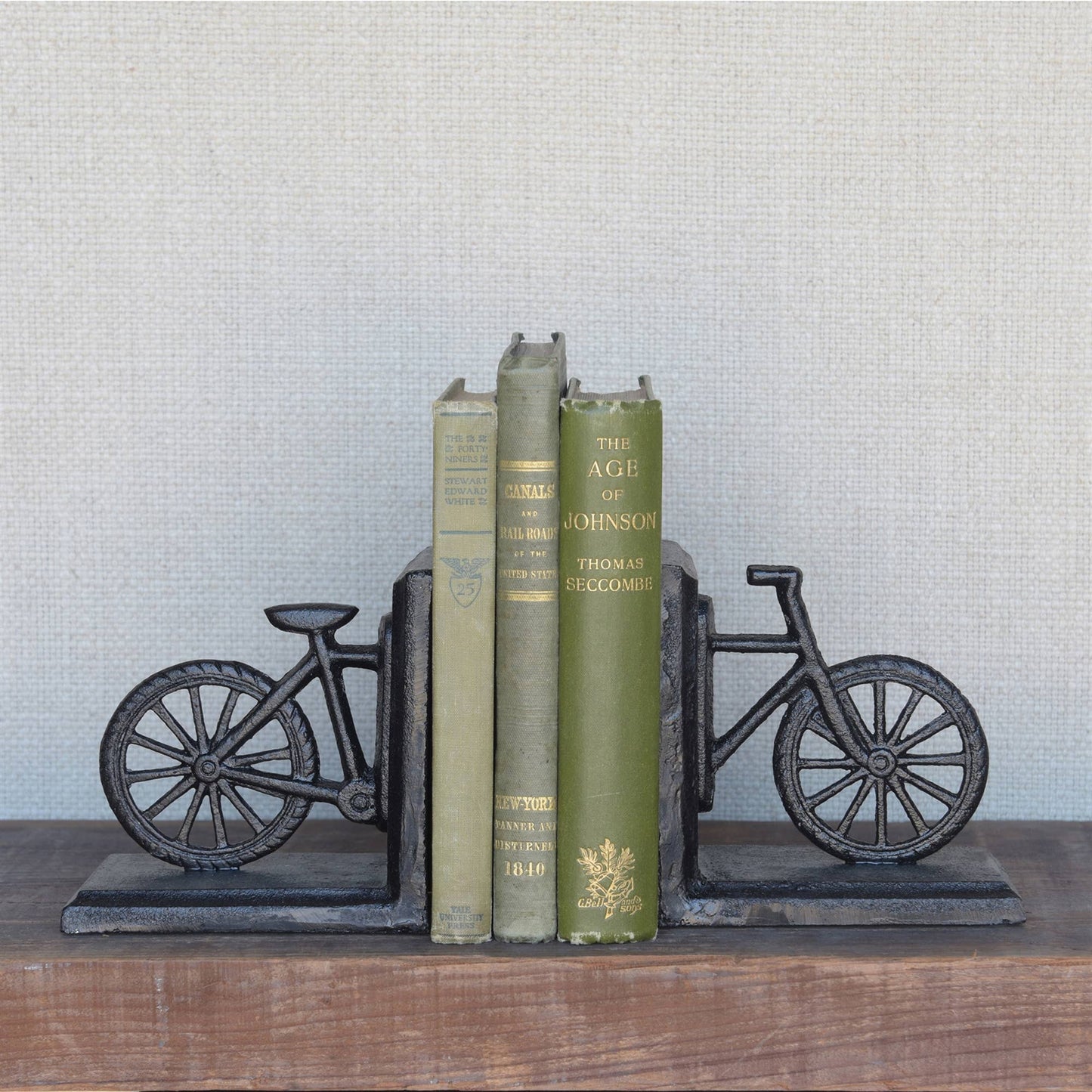 Bicycle Bookend, Cast Iron - Black