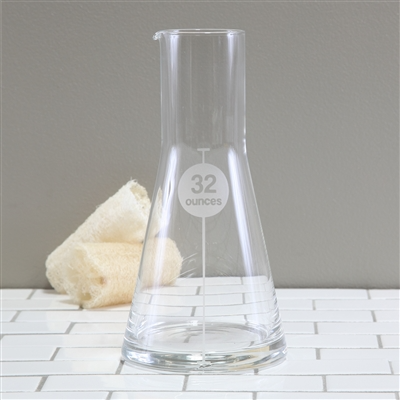 Glass Flask 32 oz - Clear