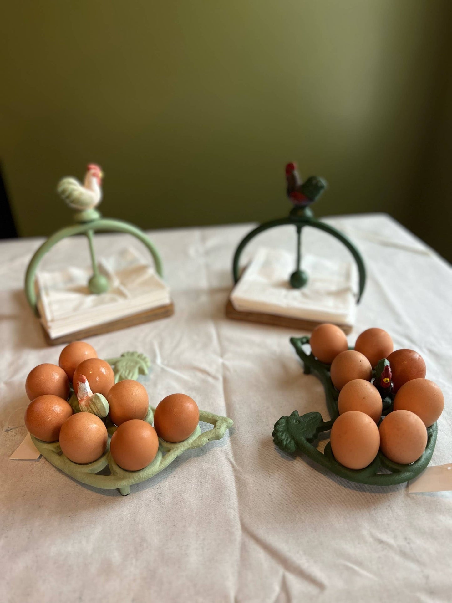 CAST IRON EGG HOLDER