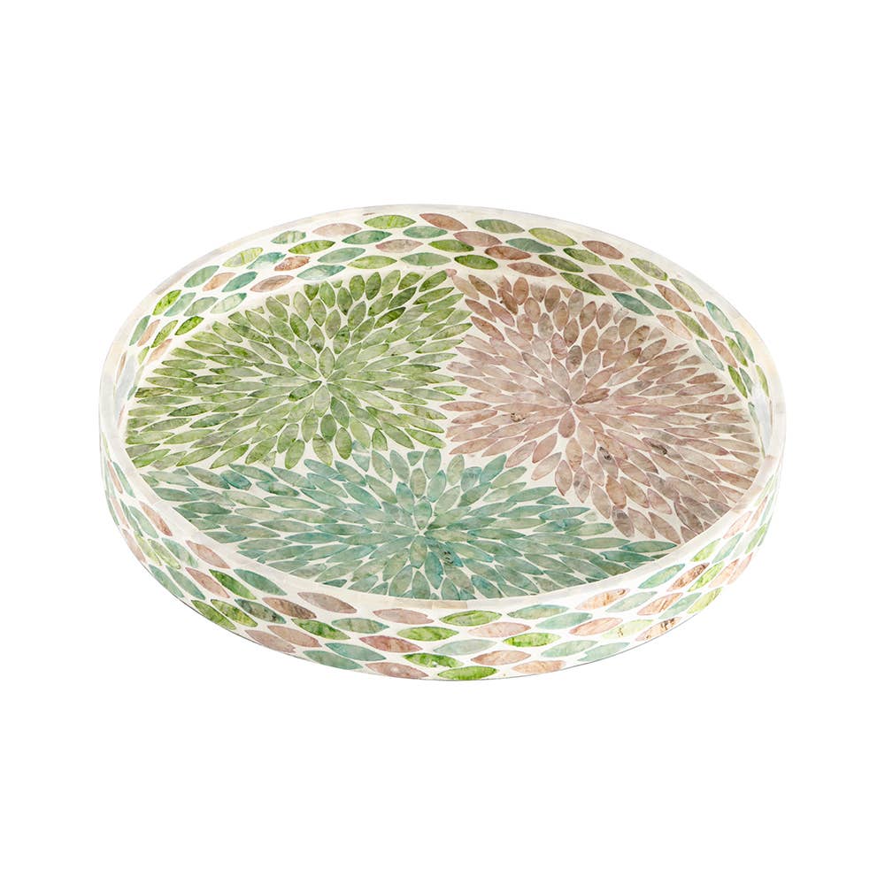 Multicolor Capiz Tray