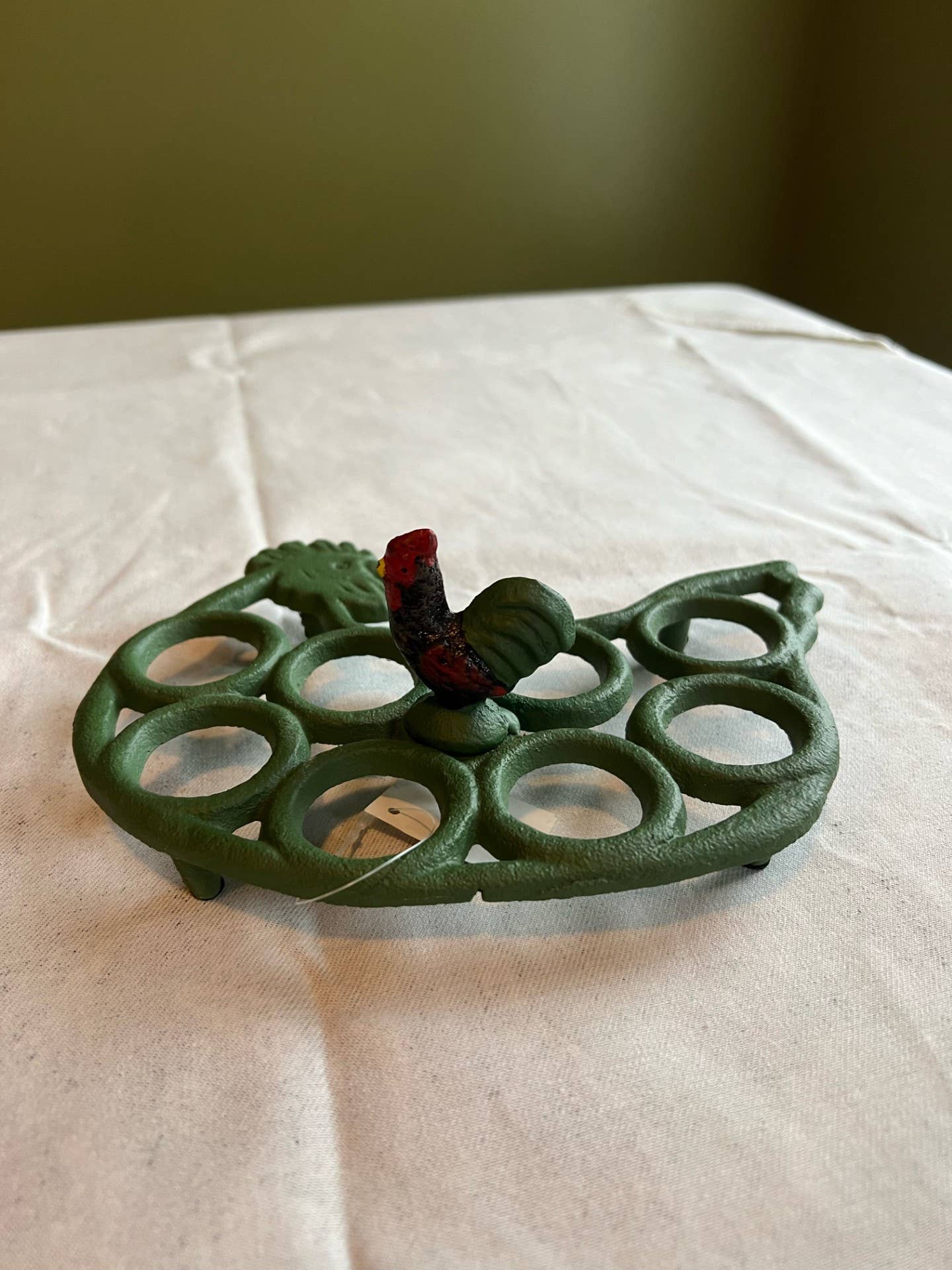 CAST IRON EGG HOLDER