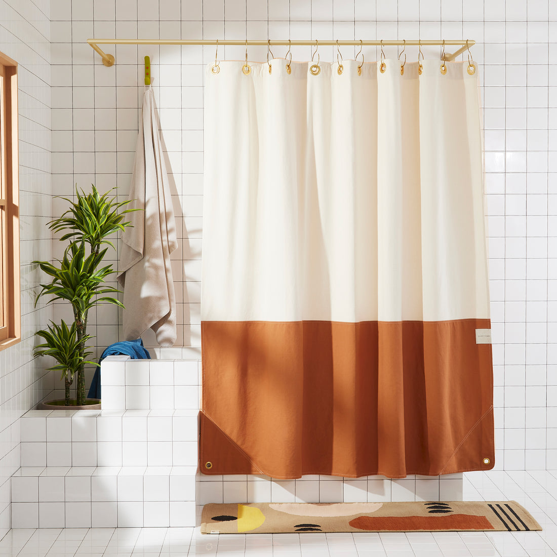 Canvas Orient Shower Curtain