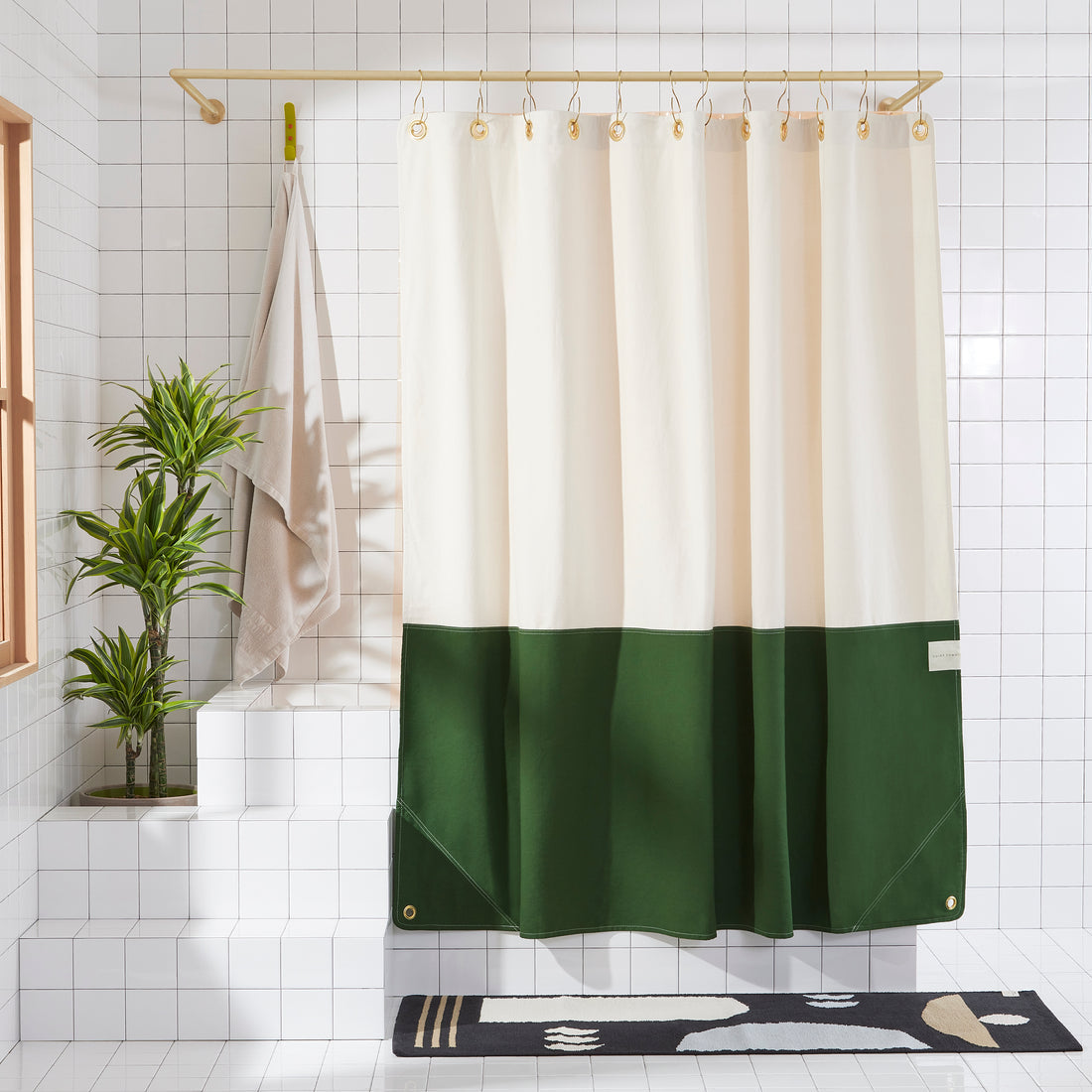 Canvas Orient Shower Curtain