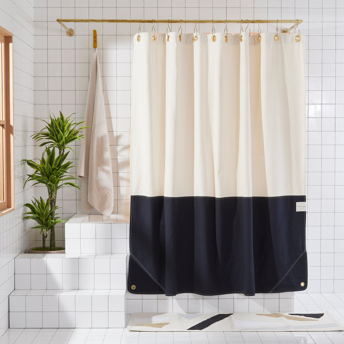 Canvas Orient Shower Curtain