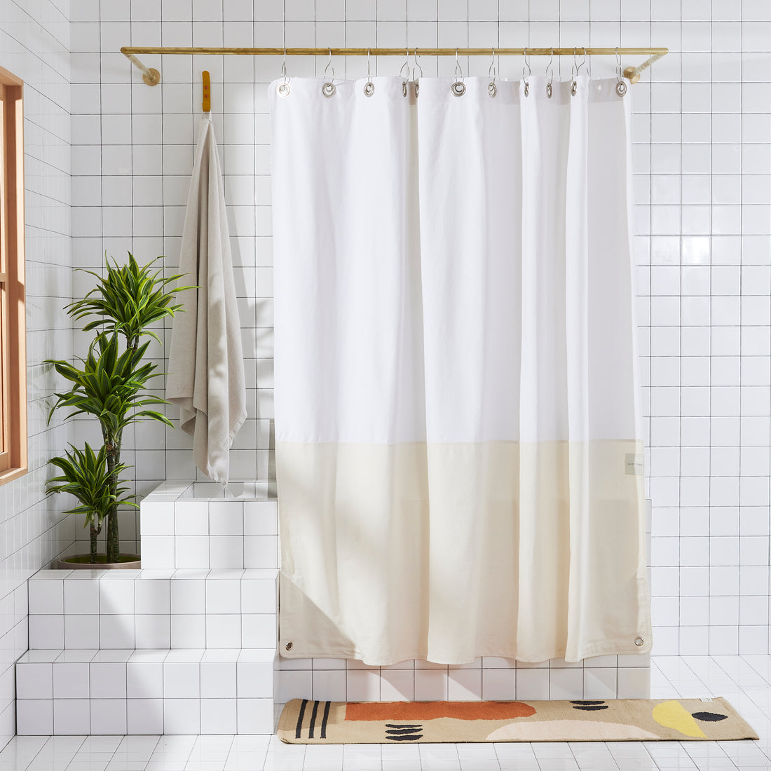 Canvas Orient Shower Curtain