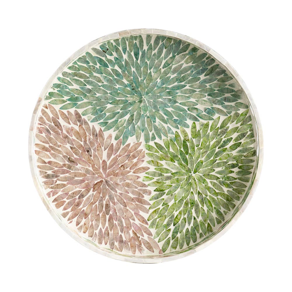 Multicolor Capiz Tray