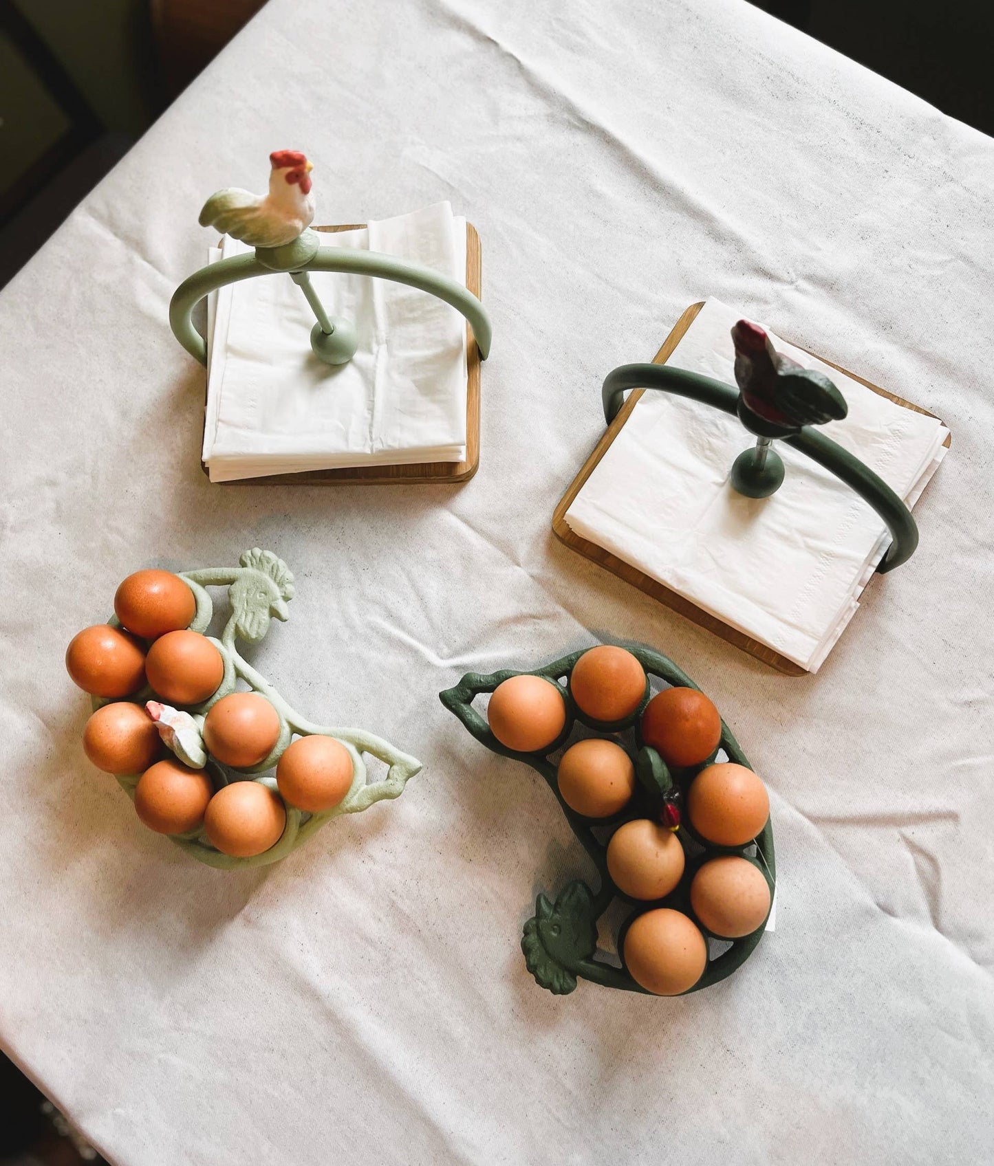 CAST IRON EGG HOLDER