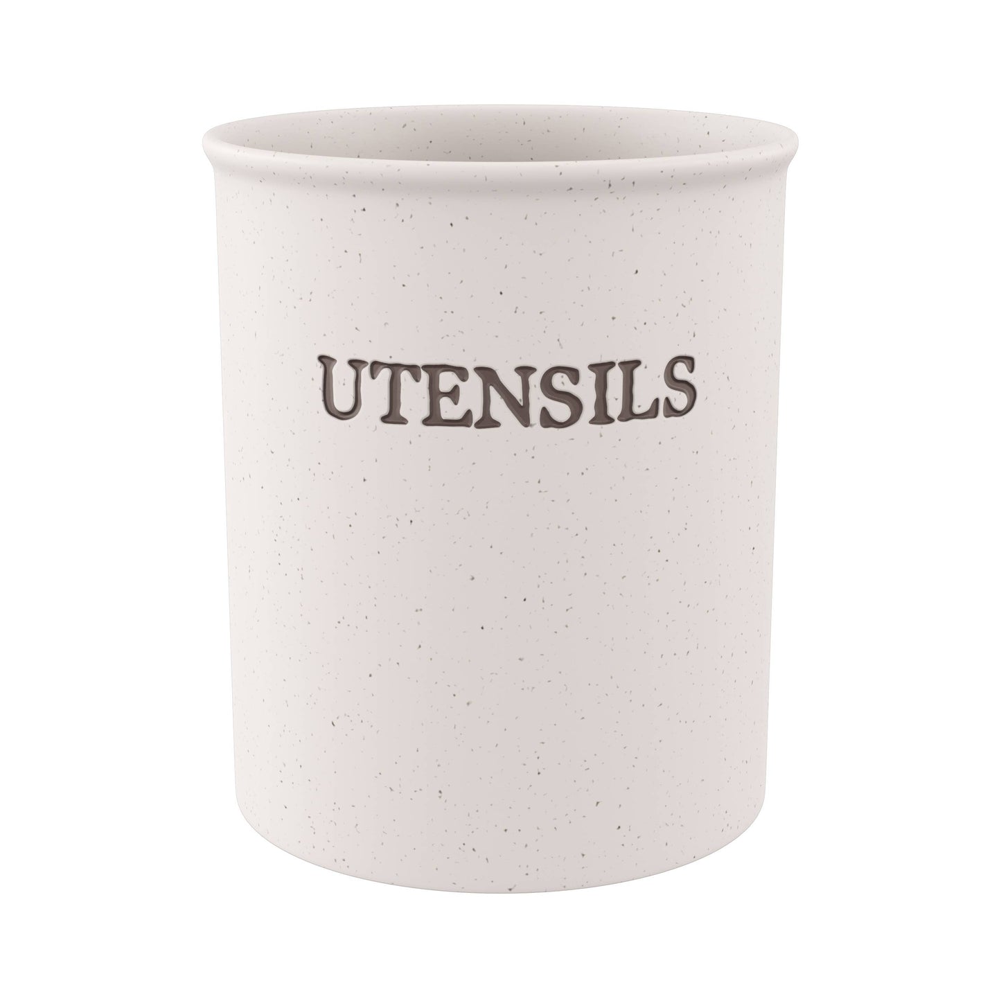 Kook Utensil Crock, Speckled Ceramic