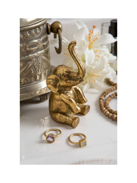 Pewter Elephant Ring Holder