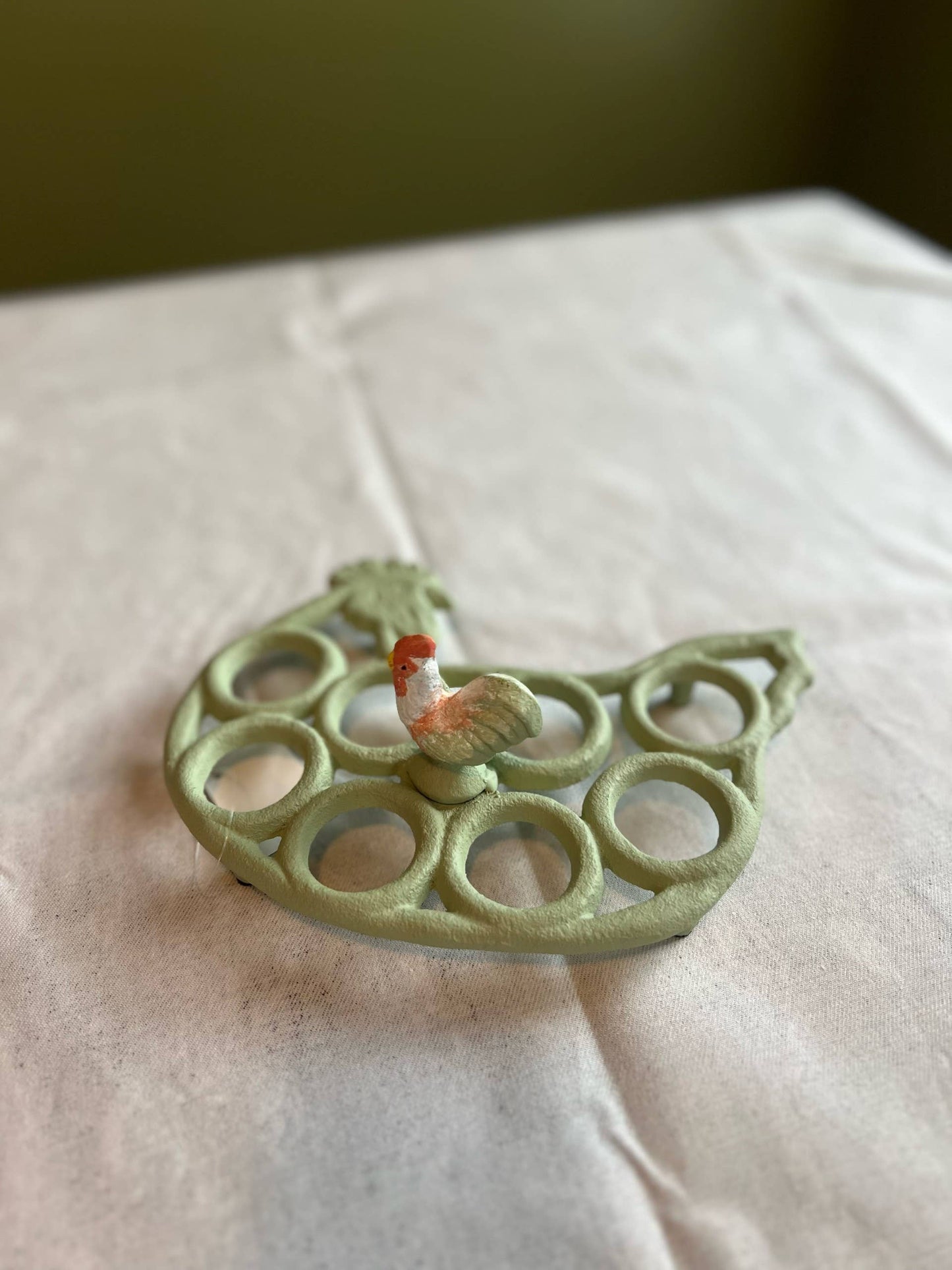 CAST IRON EGG HOLDER