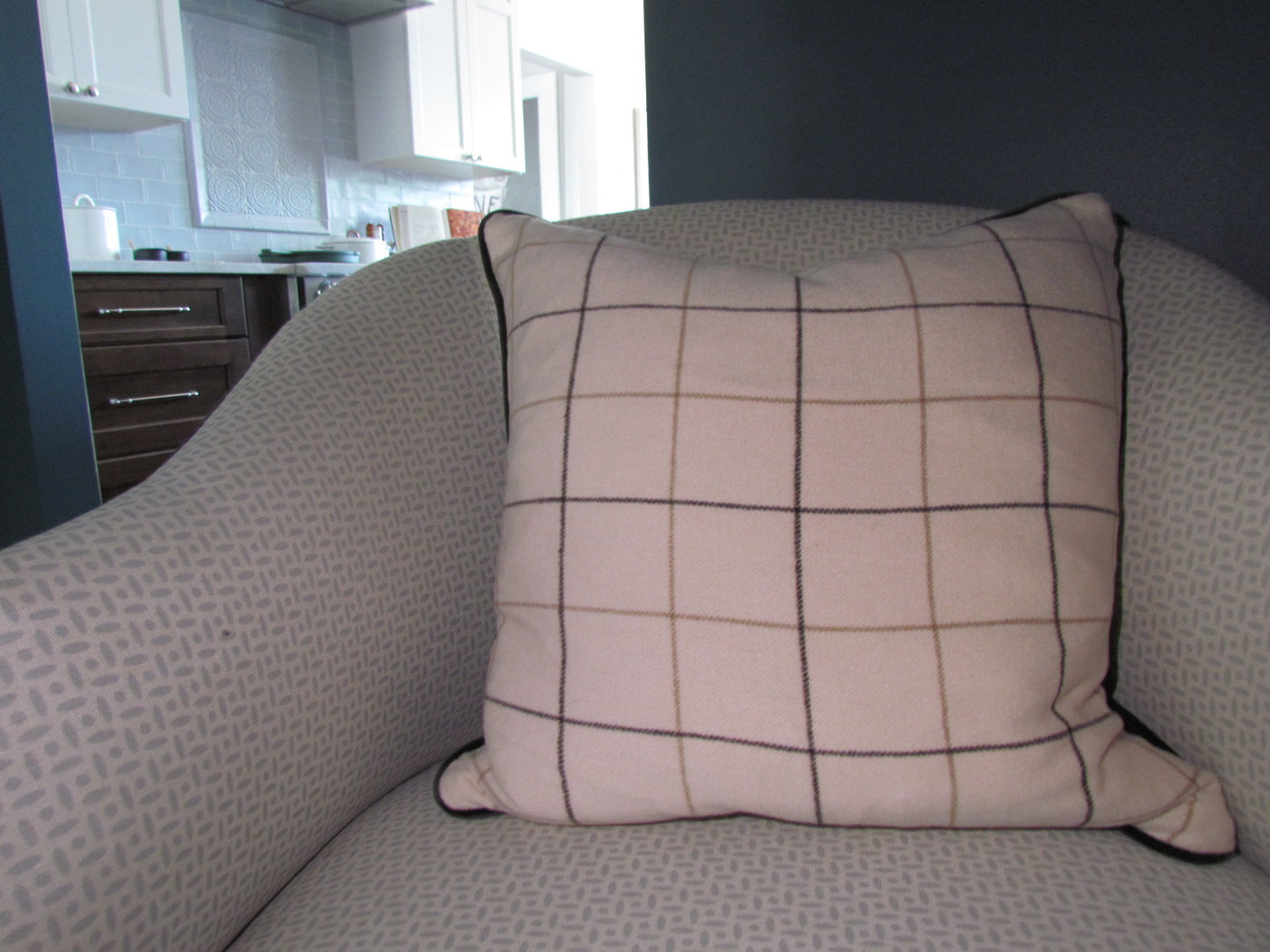 Wool Plaid 18" Custom Pillow