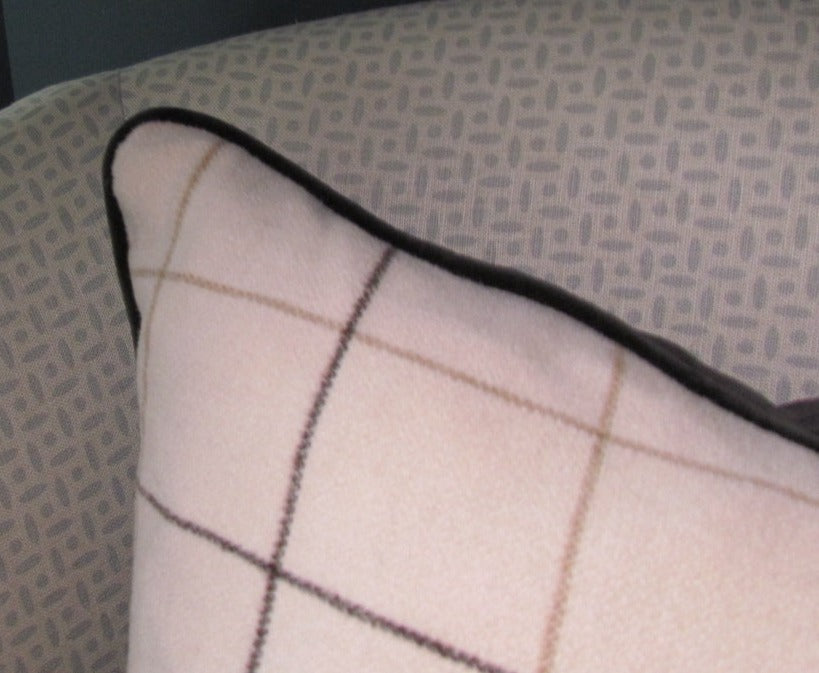 Wool Plaid 18" Custom Pillow