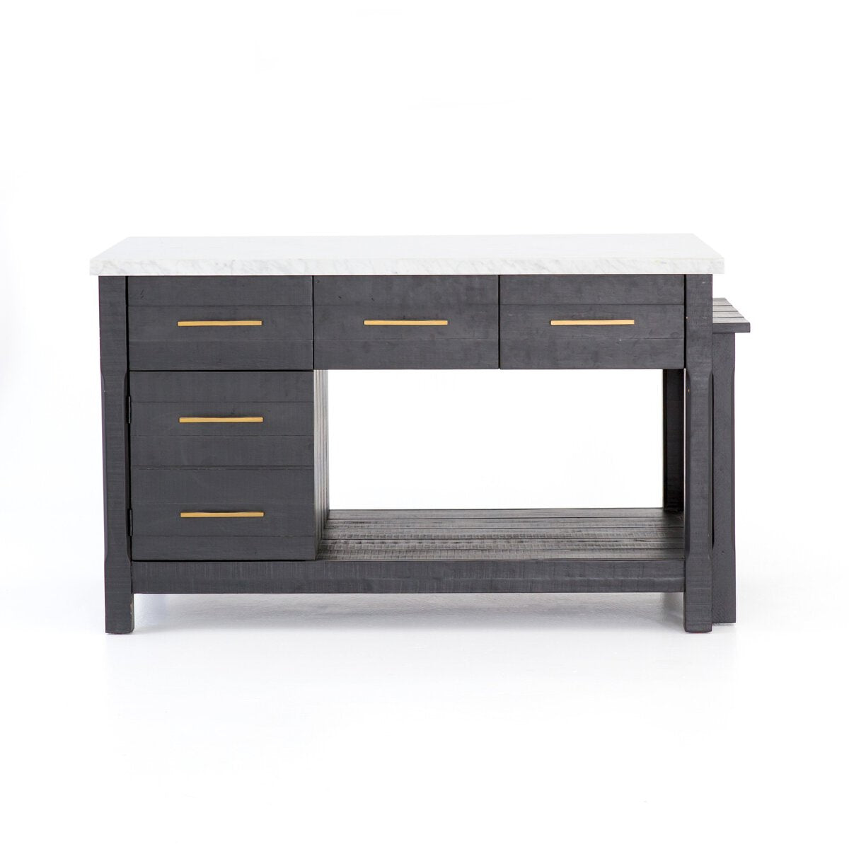 Ian Kitchen Island - Black Acacia