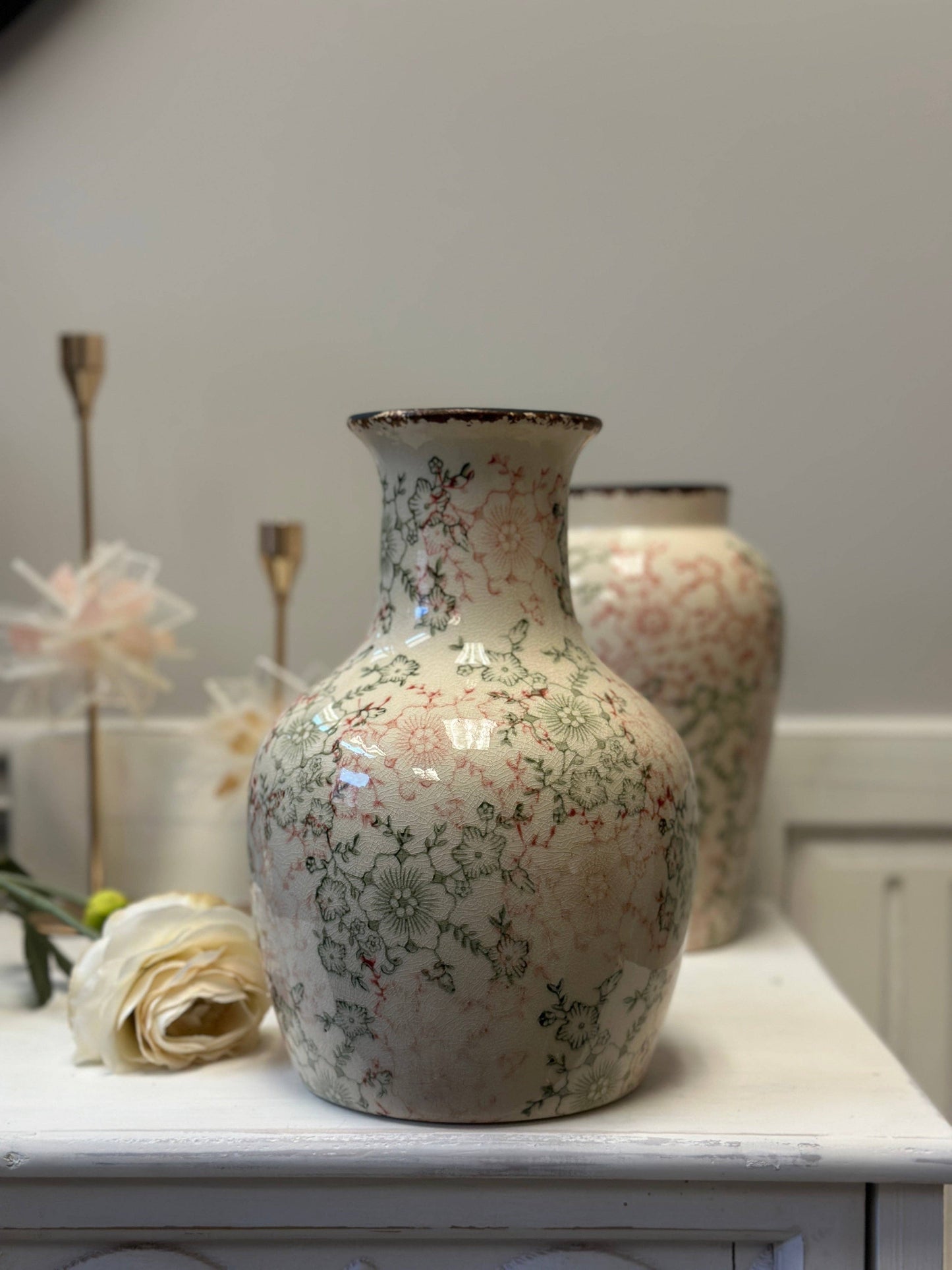 Floral Ceramic Vases