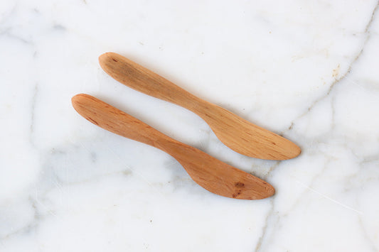 Fruitwood Butter Spreader, Set of 2