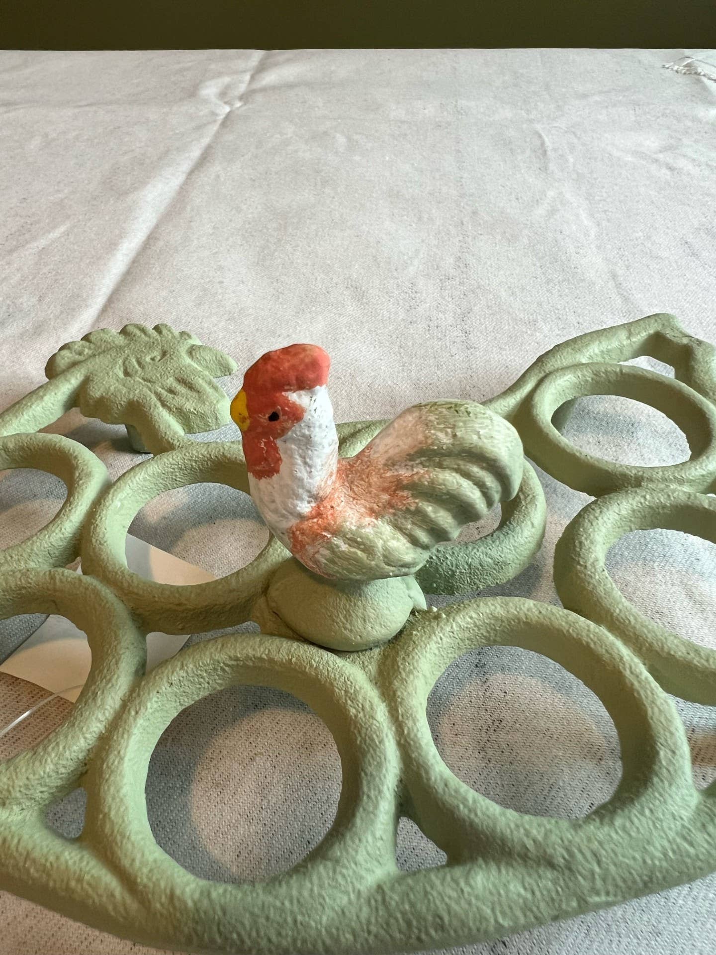 CAST IRON EGG HOLDER