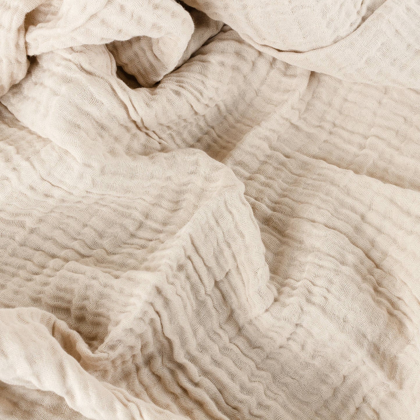 Lark Muslin Cotton Oversized Throw Natural